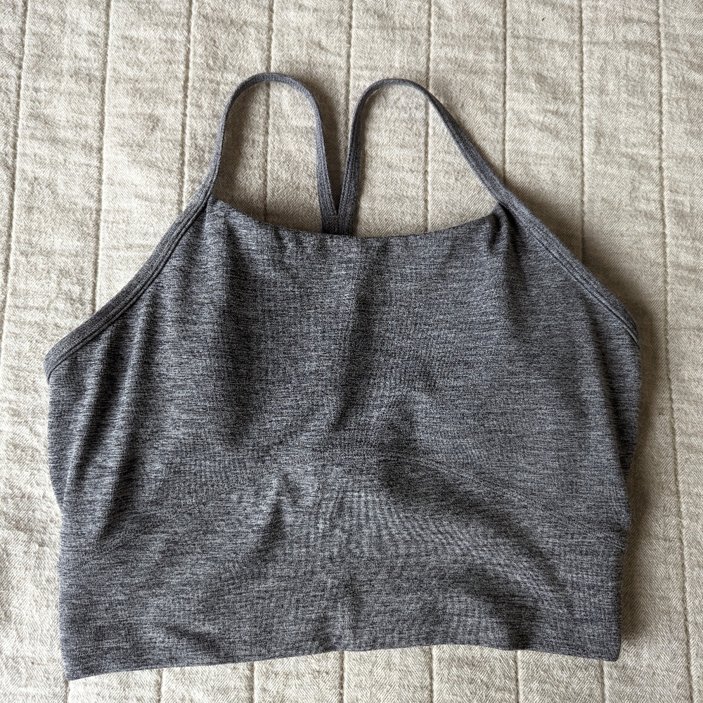 High neck long line sports bra Stori